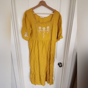 Midi Boho Dress - Size L